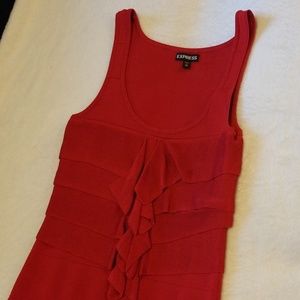 XS Express cherry red bandage dress